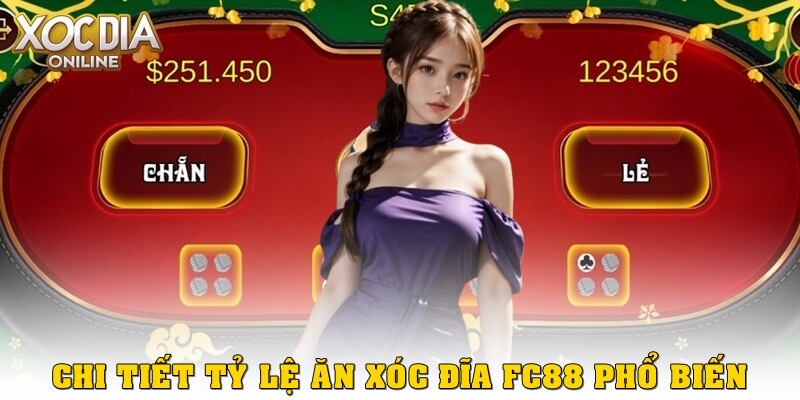 Chi tiết tỉ lệ ăn xóc đĩa FC88 phổ biến